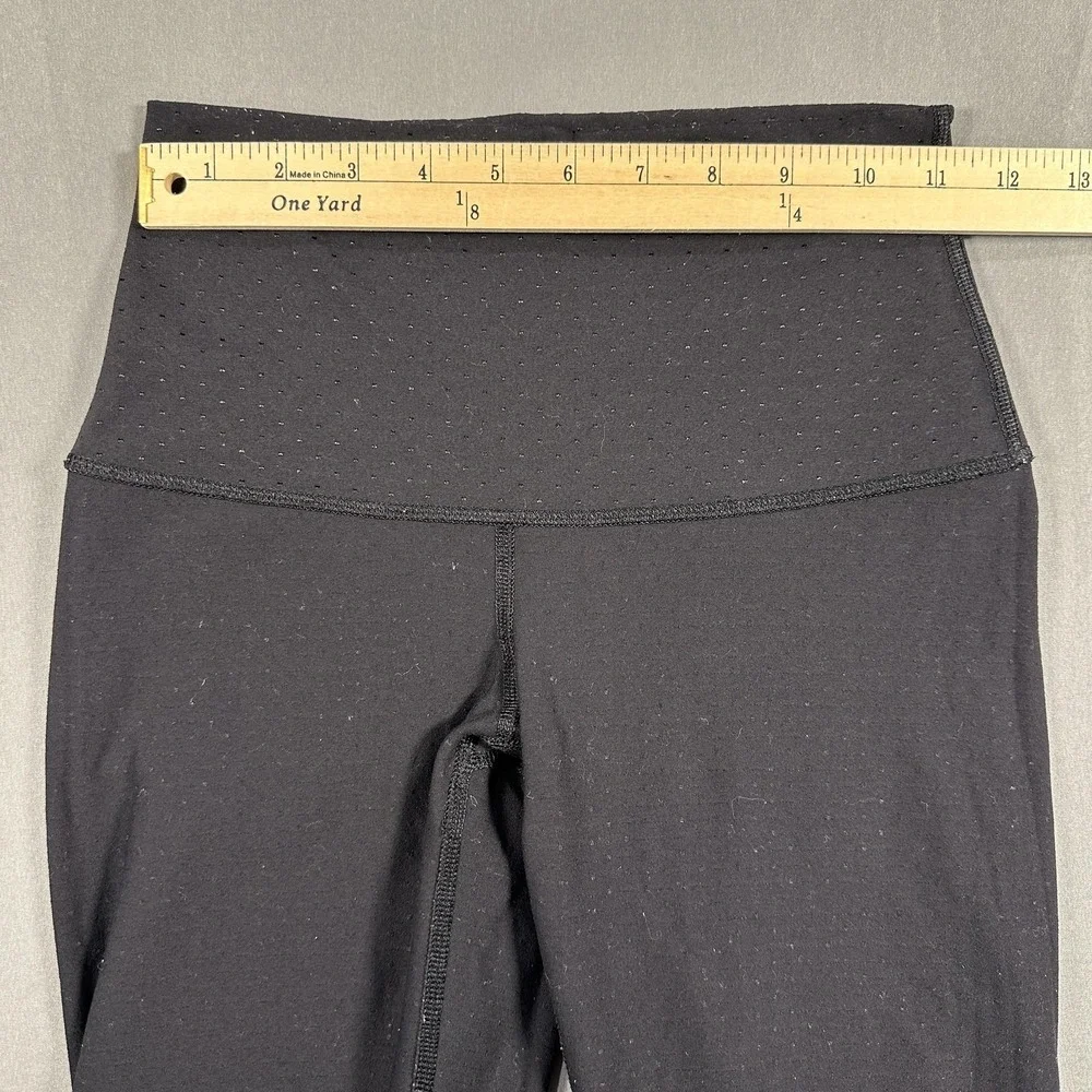 Lululemon Leggings Womens Apx: Med Black High Rise Ankle Yoga Athletic Stretch